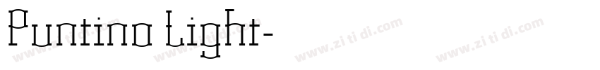 Puntino Light字体转换 Puntino Light字体转换